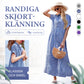 💗Sommarrea - 50% rabatt💗 Randig lång V-ringad skjortklänning för kvinnor