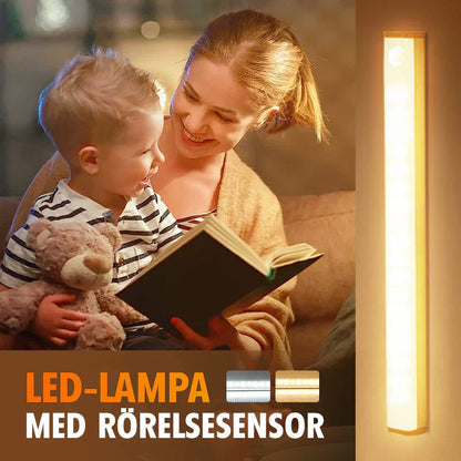 🔋 NYÅRSREA - KÖP 3 FÅ 4! ✨ Uppladdningsbara LED-lampor utan stans - Smart Sensor med Magnetfäste för Automatisk Tändning i Mörker 🧲💡