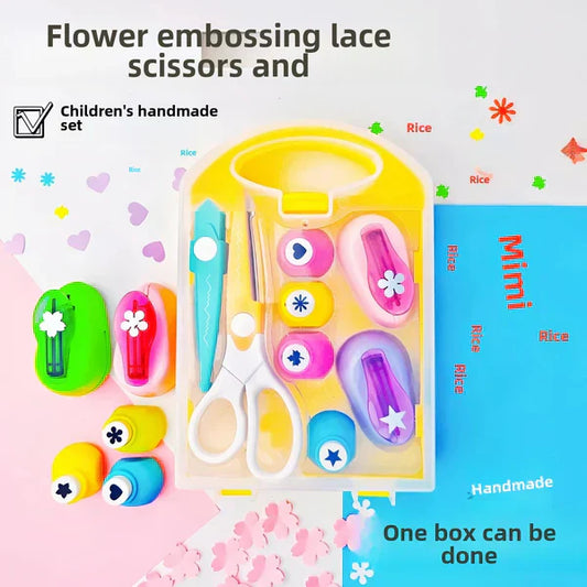 💖En present till barnet🎁Kreativt DIY-puncherset för barn🎉Stimulerar barns kreativitet