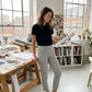👖 50% RABATT NU! ✨ Dambyxor med Hög Midja & Resår – Fickor med Dragkedja – Perfekt för Träning, Pendling & Vardag 🌿