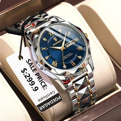 🎁Vattentätt toppmärke lyxigt manarmbandsur med lysande