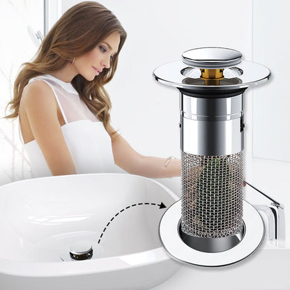 🚰 KÖP 1 – FÅ 1 GRATIS! ✨ Universellt avloppsfilter för diskho – fångar upp avfall utan att blockera vattnet, enkel installation och snabb rengöring 🛠️📦
