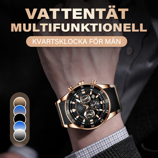 🔥Nyhet 50 % RABATT🎁⌚ HERRWATERPROOF KVARTSUr - DIN ÄVENTYRSKOMPIS! 🌊