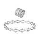 Förvandlingsbart armband med gnistrande CZ-berlock🎁 Gratis vacker ringbox✨