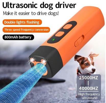🐕 KÖP 3, FÅ 1 GRATIS! 🔇 Ultrasonic Anti-Bark Device – Humant & Ofarligt, Enknapps-Korrektion för Hundar, Tyst & Portabelt ✅
