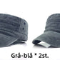 En trendig, bekväm och luftig keps med platt topp