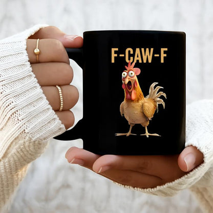 🏆Flash Sale⚡ Över 50 000 sålda! Nästan slut-💥F-Caw-F Rolig kycklingmugg