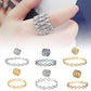 Förvandlingsbart armband med gnistrande CZ-berlock🎁 Gratis vacker ringbox✨
