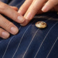 👔50% RABATT👩‍💼Dubbelknäppt kritstrecksrandig kavaj för damer – Skräddarsydd passform, elegant affärsoutfit och premiumtyg för självförtroende✨