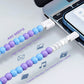 2-i-1 USB till Type-C & Lightning Laddningskabel med Pärlor