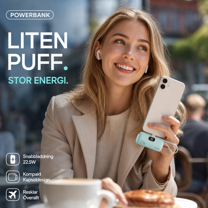 🔋 Nya produkter Begränsat erbjudande ✨ 5000mAh Mini bärbar Power Bank för telefon