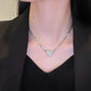 💘Minimalistisk hjärtformad halskedja med diamanter – Elegant magnetlås, vardagslyx för henne💘