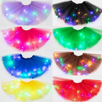 💕rea HÅL 50% 🌸✨Magisk & Ljusgivande LED-Tutu-Kjol👸