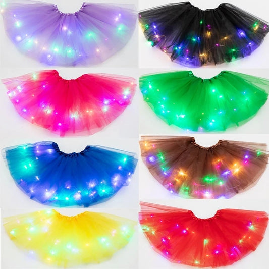 💕rea HÅL 50% 🌸✨Magisk & Ljusgivande LED-Tutu-Kjol👸