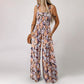 🌼 50% RABATT ☀️ | Ärmlös Jumpsuit med Blommönster – Hög midja & Vida Ben