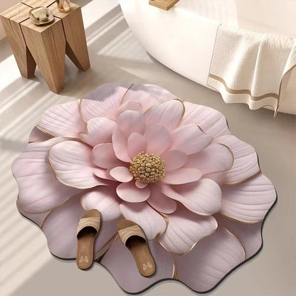 🔥2025 ny begränsad tid 50% rabatt 🌸3Dblomma diatoméjord absorberande golvmatta