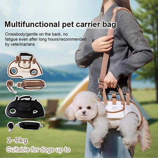 🐶🎒 2-in-1 Portable Breathable Pet Carrier
