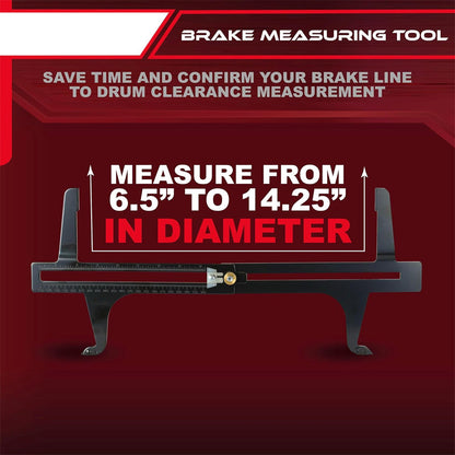 Dubbelskala mätare för återställning av bromsbelägg