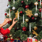 🎁Tidig julkampanj – 50 % rabatt🎄LED-ljus för julgranen med genomskinliga kristallkulor som krokar