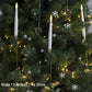 🎁Tidig julkampanj – 50 % rabatt🎄LED-ljus för julgranen med genomskinliga kristallkulor som krokar