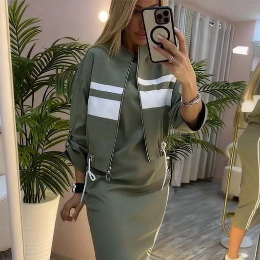 👗 60% RABATT! 💃 Damset med Krage & Klänning – Elegant Design, Bekväm Passform & Mångsidig Stil ✨