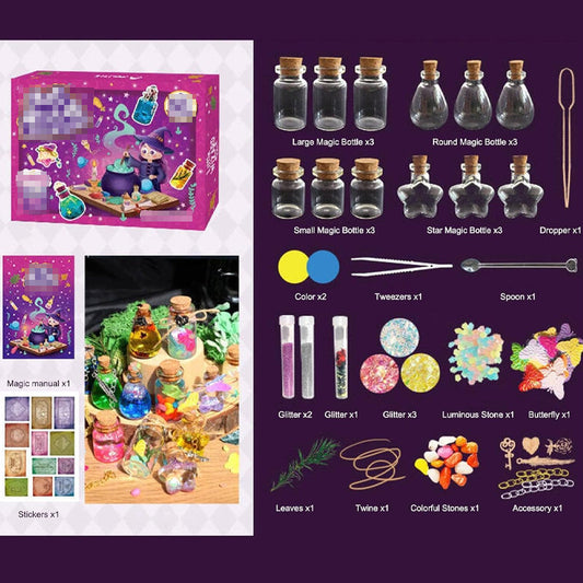 🧪 50% RABATT NU! ✨ Magisk Läkemedelstillverkningssats – Roligt Vetenskapsexperiment för Barn, Inkluderar Tillbehör 🧬✨