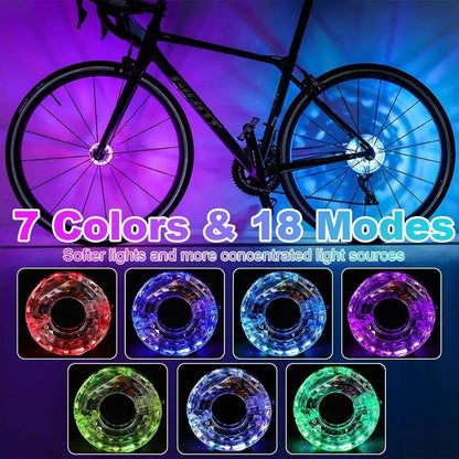 ✨ LED Cykelhjulsbelysning för Kvällscykling!