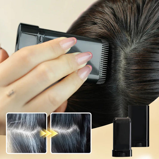 💇‍♀️ 50% RABATT! 🎉 2-i-1 naturlig, säker hårfärgspenna & kam – Snabb täckning av utväxt – Inga skadliga kemikalier, perfekt för gråa hårstrån eller slarviga partier – enkel applicering var som helst ✨