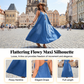 👗 60% RABATT! 🥰 Avslappnad, Lös Denim-Maxi Klänning med V-ringning – Bekväm, Mångsidig & Perfekt För Vardagsbruk 🌸
