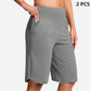 🏃‍♀️ 50% RABATT NU! Damernas högmidjade yogashorts med fickor – mjuka, flexibla & praktiska – perfekta för yoga, löpning & vardag 🧘‍♀️✨