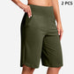 🏃‍♀️ 50% RABATT NU! Damernas högmidjade yogashorts med fickor – mjuka, flexibla & praktiska – perfekta för yoga, löpning & vardag 🧘‍♀️✨