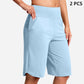 🏃‍♀️ 50% RABATT NU! Damernas högmidjade yogashorts med fickor – mjuka, flexibla & praktiska – perfekta för yoga, löpning & vardag 🧘‍♀️✨