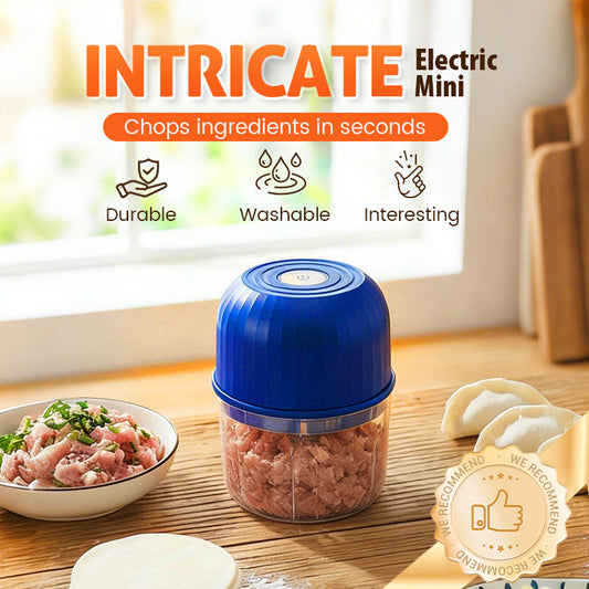 🔥 HALVA PRISET ⚡ Elektrisk minihackare utan sladd 🥕 Perfekt för snabb matförberedelse – enkel, stark & bekväm i köket 🍽️