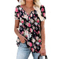 Dam blommig knäppbar T-shirt 🌸 Flödande passform, mjukt tyg – casual & luftig för varma dagar ☀️