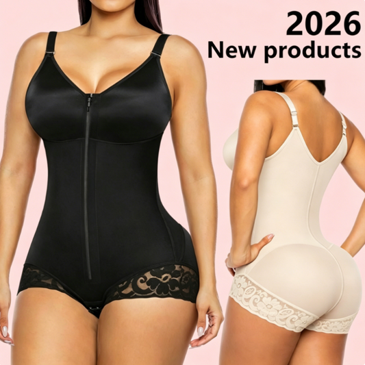 🔥50% RABATT NU!🔥 Dam Magkontrollerande Shapewear-Body med Dragkedja