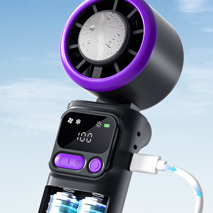❄️ 50% RABATT NU! 💨 Bärbar Kylfläkt med Iskompressionsplatta – Kyl Ner Direkt – Perfekt för Resan 🌡️