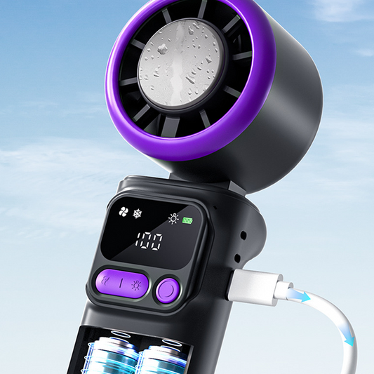 ❄️ 50% RABATT NU! 💨 Bärbar Kylfläkt med Iskompressionsplatta – Kyl Ner Direkt – Perfekt för Resan 🌡️