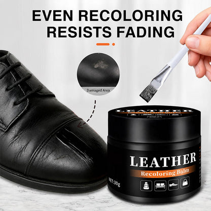 👞 50 % RABATT NU! 🎨 Allroundbalm för läderfärgreparation – neutral pH-formel, återställer blekta ytor & passar skor, soffor och väskor 🧵