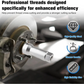 🔩 50 % RABATT NU! 🛠️ 10-Piece Axle Spindle Thread Chaser Set – premium Cr-Mo stål, 8 storlekar & portabel förvaringsväska – perfekt för fordonsreparation 🚗