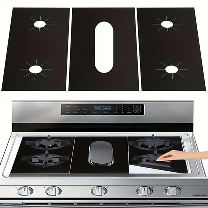 🔥 50 % RABATT NU! 🧴 Återanvändbara skydd till gasspisens brännare – värmetåliga upp till 260°C, non-stick & lätta att rengöra – håller din spis som ny! 🍳
