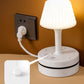 Allt-i-ett-design, flera funktioner för att möta dina olika behov!-Sänglampor med AC-uttag och USB-portar
