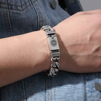 📿 Spara 50 %! ✨ Retro Mantra-armband för män – Design med sex stavelser, snyggt och meningsfullt ✨