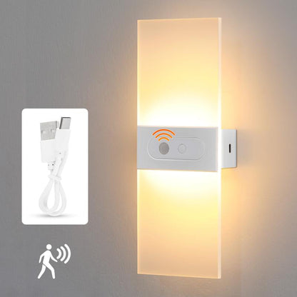 🔥Uppladdningsbar vägglampa med rörelsesensor – trådlös & energieffektiv, perfekt för hall, trappa & utomhusbruk