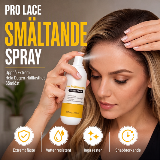 Strong Hold Lace Smältspray – håller lace-peruken säkert i 24 timmar, motstår värme & fukt – perfekt för en naturlig look och bekväm bärning 🧴✨