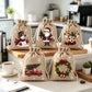 🎄 TIDSBEGRÄNSAT 50% RABATT! 🎁 Julklappspåsar med Dragsko – Festliga Tomte- & Renmotiv, Dubbel Dragsko & Hållbart Tyg – Julglädje i Varje Gåva ✨