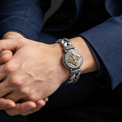 📿 50% RABATT! ✨ Vintage Roterande Vajra-Armband För Män – Smidigt Roterande Centrum, Galvaniserad Koppar & Vintagetextur 💪