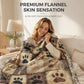 🐾 50% RABATT! ✨ Söt flanellfilt med tassavtryck – Mysig värme, levande och hållbart tryck & mångsidig för vardagsbruk – Underbar komfort för sovrum, soffor & djurvänliga hem 🛋️