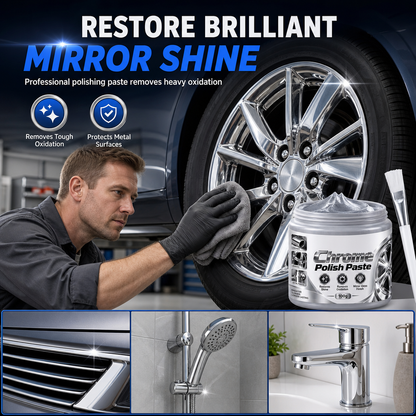 🚗 Krompolish med pensel – tar bort oxidation på metall & bilhjul – återställer spegelglans och skyddar mot framtida missfärgning ✨🧴