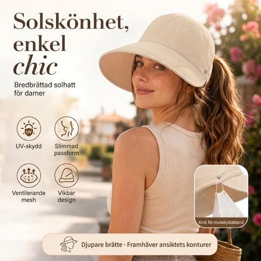 ☀️ 50% RABATT NU! 👒 Andningsbar Solhatt med Hästsvansöppning – UPF 50+ Skydd, Justerbart Band & Strukturbevarande Design 🏖️
