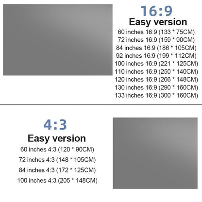 Proyector Portátil 4K Pantalla Plegable Anti-Luz